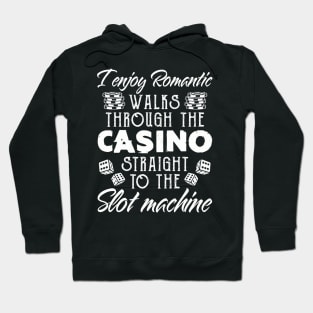 Romantic Walks Casino Slot Machine Design Hoodie